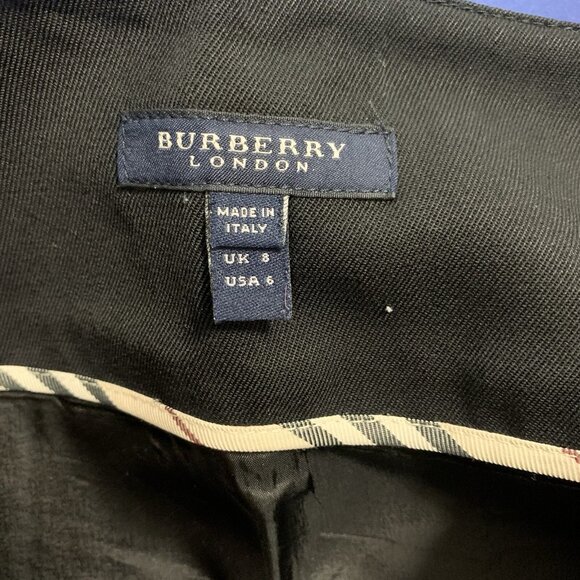 Burberry London womens skirt wool black size US 6 Made in Italy - Picture 6 of 7